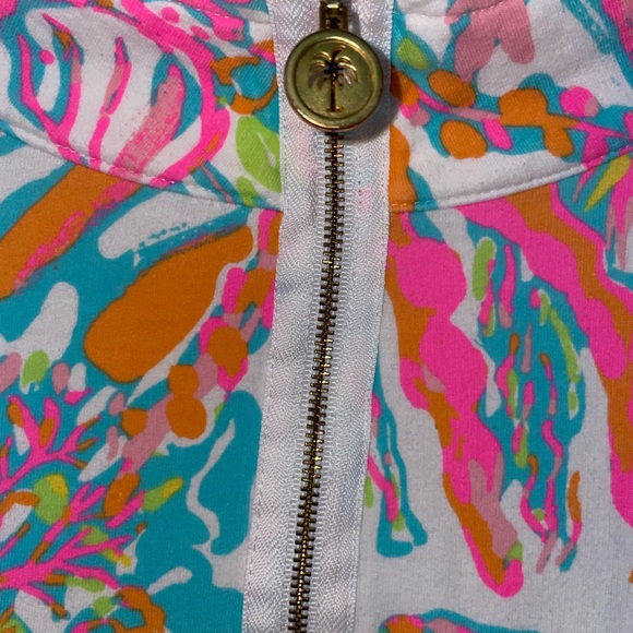 Lilly Pulitzer Skipper Popover in Holy Grail Scuba Cuba size XS - Picture 4 of 6